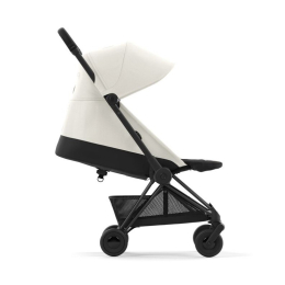 Прогулочная коляска Cybex Coya Off White шасси Matt Black (бампер+дождевик)