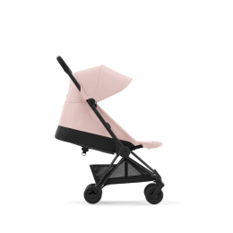 Прогулочная коляска Cybex Coya Peach Pink шасси Matt Black (бампер+дождевик)