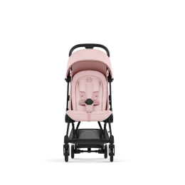 Прогулочная коляска Cybex Coya Peach Pink шасси Matt Black (бампер+дождевик)