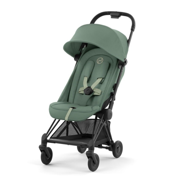 Прогулочная коляска Cybex Coya Leaf Green шасси Matt Black