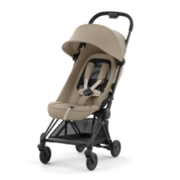Прогулочная коляска Cybex Coya Cozy Beige шасси Matt Black (бампер+дождевик)