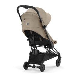 Прогулочная коляска Cybex Coya Cozy Beige шасси Matt Black (бампер+дождевик)