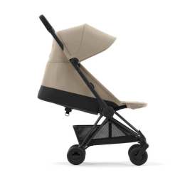 Прогулочная коляска Cybex Coya Cozy Beige шасси Matt Black (бампер+дождевик)