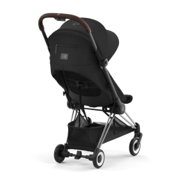 Прогулочная коляска Cybex Coya Sepia Black шасси Chrome (бампер+дождевик)