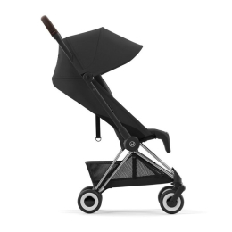 Прогулочная коляска Cybex Coya Sepia Black шасси Chrome (бампер+дождевик)