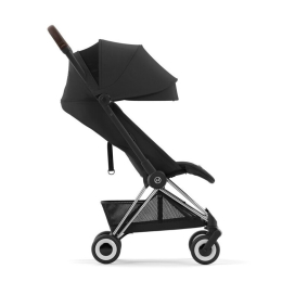Прогулочная коляска Cybex Coya Sepia Black шасси Chrome (бампер+дождевик)