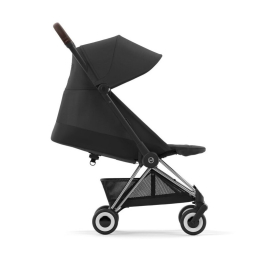 Прогулочная коляска Cybex Coya Sepia Black шасси Chrome (бампер+дождевик)