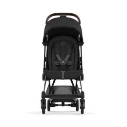 Прогулочная коляска Cybex Coya Sepia Black шасси Chrome (бампер+дождевик)