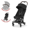 Прогулочная коляска Cybex Coya Sepia Black шасси Chrome (бампер+дождевик)