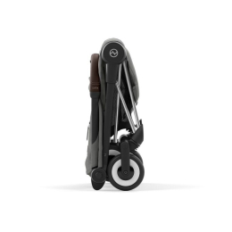 Прогулочная коляска Cybex Coya Mirage Grey шасси Chrome (бампер+дождевик)