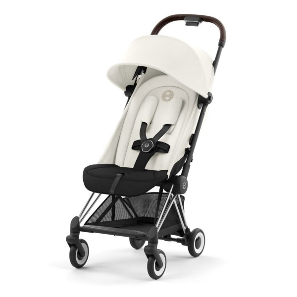 Прогулочная коляска Cybex Coya Off White шасси Chrome