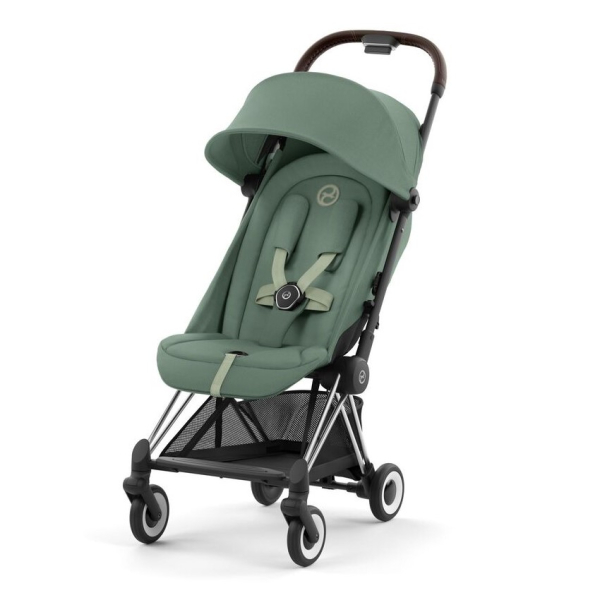 Прогулочная коляска Cybex Coya Leaf Green шасси Chrome