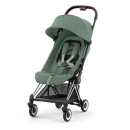 Прогулочная коляска Cybex Coya Leaf Green шасси Chrome