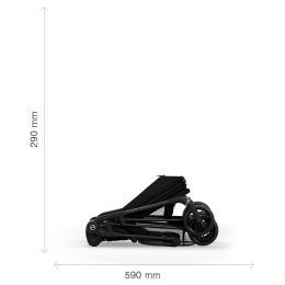 Прогулочная коляска Cybex Melio Carbon 2024 Magic Black (Черный)