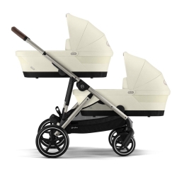 Коляска для двойни 2 в 1 Cybex Gazelle S цвет Seashell Beige (2 люльки и 2 сиденья)