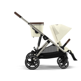 Коляска для двойни 2 в 1 Cybex Gazelle S цвет Seashell Beige (2 люльки и 2 сиденья)