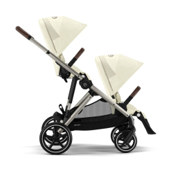 Коляска для двойни 2 в 1 Cybex Gazelle S цвет Seashell Beige (2 люльки и 2 сиденья)