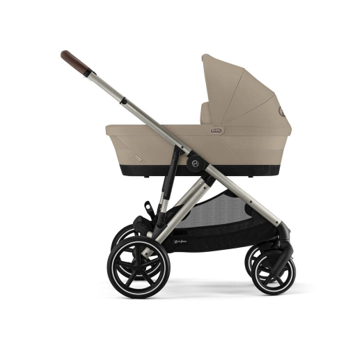 Коляска для двойни 2 в 1 Cybex Gazelle S цвет Almond Beige рама Taupe Frame