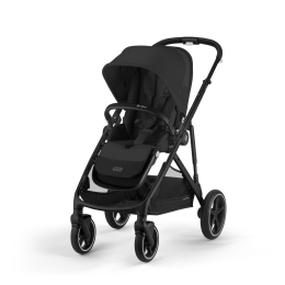 Прогулочная коляска для двойни и погодок Cybex Gazelle S Moon Black (2 сиденья)