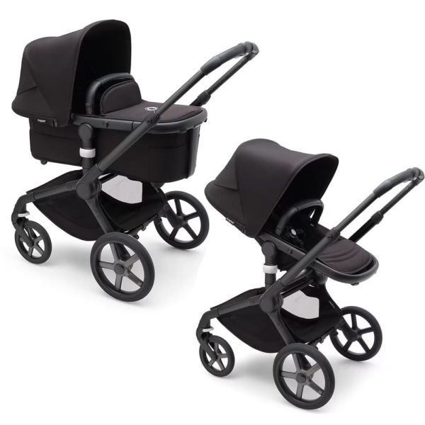 Коляска 2 в 1 Bugaboo Fox 5 Midnight black шасси Black