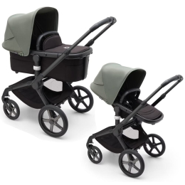 Коляска 2 в 1 Bugaboo Fox 5 Forest green/Midnight black шасси Black