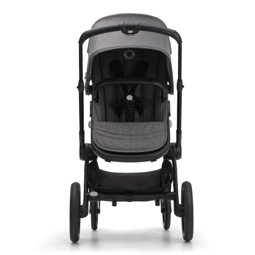 Коляска 2 в 1 Bugaboo Fox 5 Grey mélange (черное шасси)