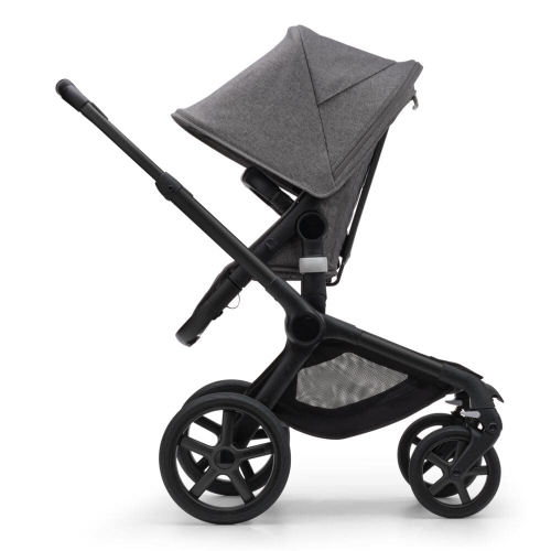 Коляска 2 в 1 Bugaboo Fox 5 Grey mélange (черное шасси)