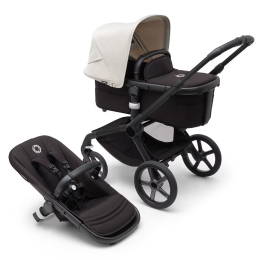 Коляска 2 в 1 Bugaboo Fox 5 Misty white/Midnight black шасси Black