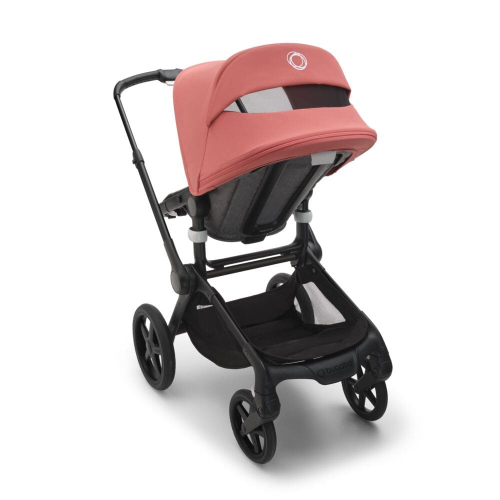 Коляска 2 в 1 Bugaboo Fox 5 Sunrise red/Grey mélange шасси Black