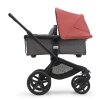 Коляска 2 в 1 Bugaboo Fox 5 Sunrise red/Grey mélange шасси Black