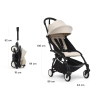 Прогулочная коляска Stokke YOYO Bonpoint, Beige/Black (цвет Бежевый / рама Черная)