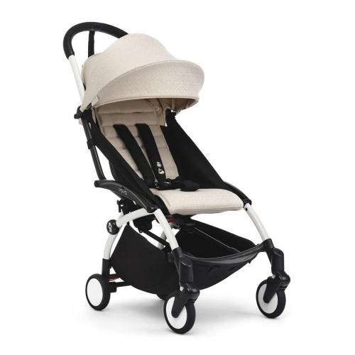 Прогулочная коляска Stokke YOYO Bonpoint Beige/White (Бежевый цвет / Белая рама)