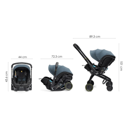 Коляска-автокресло Doona X Ocean Blue (Синий океан)