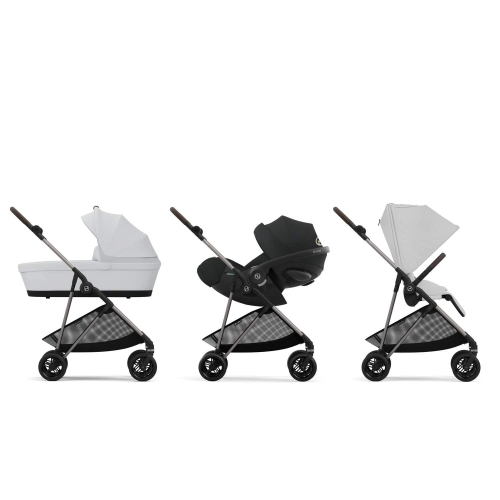 Коляска 2 в 1 Cybex Melio Fog Grey (Туманно-серый)