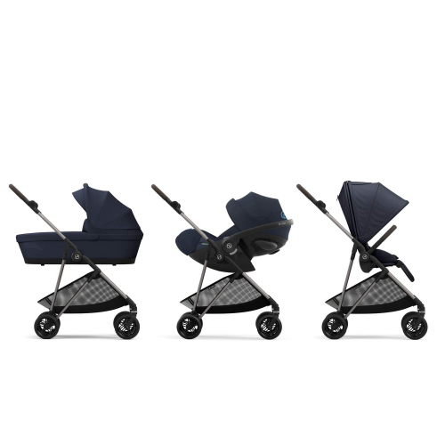 Коляска 2 в 1 Cybex Melio Dark Blue (Темно-синий)