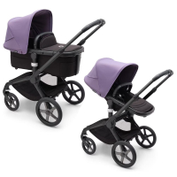 Коляска 2 в 1 Bugaboo Fox 5 Astro purple/midnight black шасси Black