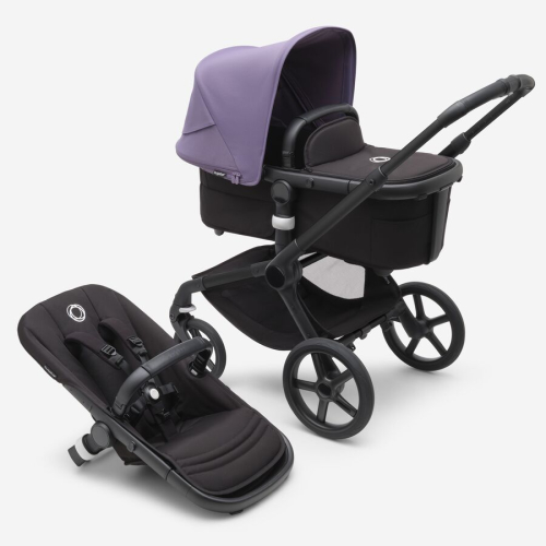 Коляска 2 в 1 Bugaboo Fox 5 Astro purple/midnight black шасси Black