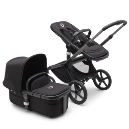 Коляска 2 в 1 Bugaboo Fox 5 Midnight black шасси Graphite