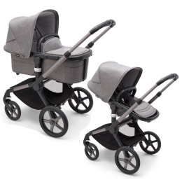 Коляска 2 в 1 Bugaboo Fox 5 Grey mélange шасси Graphite