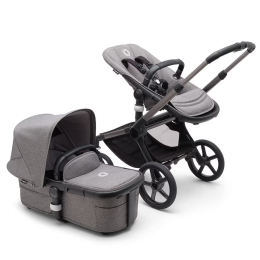 Коляска 2 в 1 Bugaboo Fox 5 Grey mélange шасси Graphite