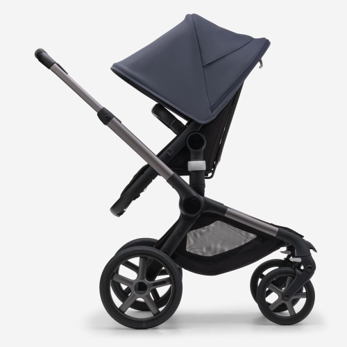 Коляска 2 в 1 Bugaboo Fox 5 Stormy blue/black шасси Graphite