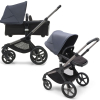 Коляска 2 в 1 Bugaboo Fox 5 Stormy blue/midnight black шасси Graphite