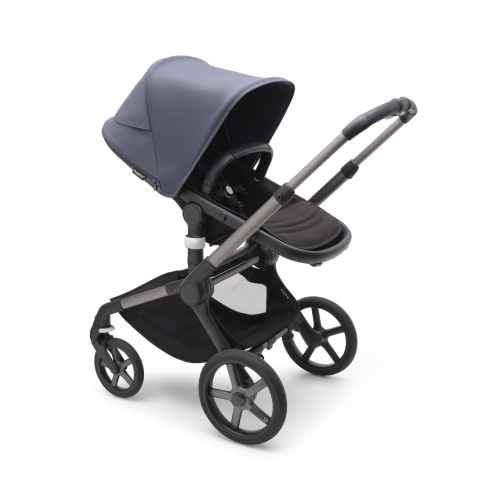 Коляска 2 в 1 Bugaboo Fox 5 Stormy blue/midnight black шасси Graphite