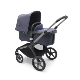 Коляска 2 в 1 Bugaboo Fox 5 Stormy blue шасси Graphite