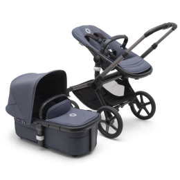 Коляска 2 в 1 Bugaboo Fox 5 Stormy blue шасси Graphite