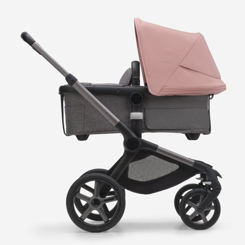 Коляска 2 в 1 Bugaboo Fox 5 Morning pink/grey mélange шасси Graphite