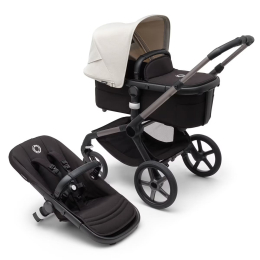 Коляска 2 в 1 Bugaboo Fox 5 Misty white/midnight black шасси Graphite