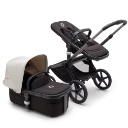 Коляска 2 в 1 Bugaboo Fox 5 Misty white/midnight black шасси Graphite