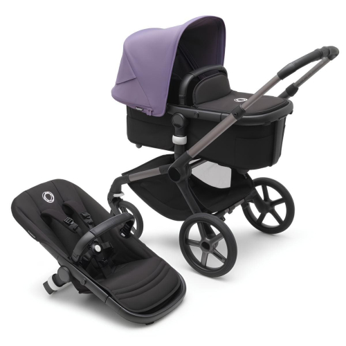 Коляска 2 в 1 Bugaboo Fox 5 Astro purple/midnight black шасси Graphite