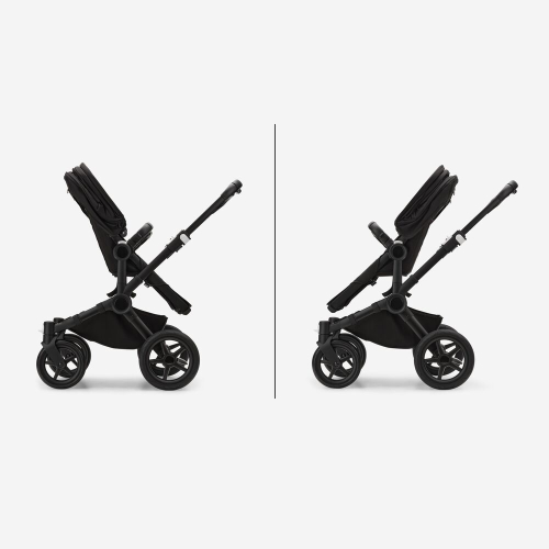 Коляска для двойни 2 в 1 Bugaboo Donkey 5 Twin Midnight black шасси Black